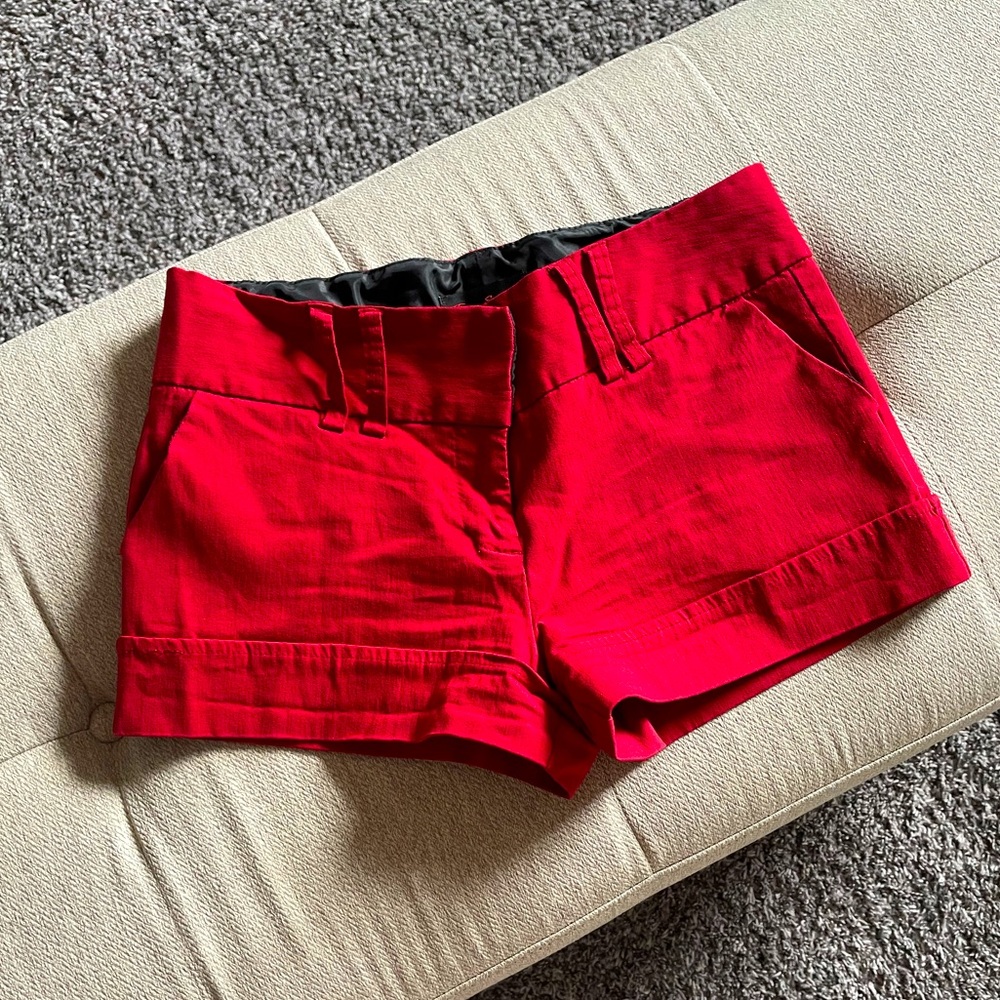 Red shorts